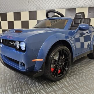 COCHE PARA NIÑOS DODGE SRT 12 VOLTIOS, RC PARENTAL, AZUL - INDA328-c4k0955